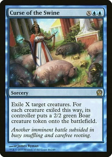 CURSE OF THE SWINE - MTG Theros Rare Sorcery - Image 1 of 1