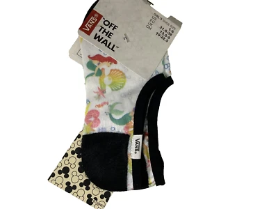 Calcetines Vans Off The Wall Niñas/Mujeres X Disney Ariel Sirenita No Show 1-6 Foto 1 de 4