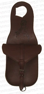 Bisaccia western incisione laser Fatina 2 saddlebag borsa pelle americana couboy - Picture 1 of 1