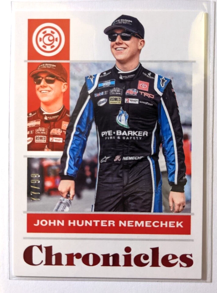 2022 CHRONICLES RED JOHN HUNTER NEMECHEK 77/99 - Image 1 of 2
