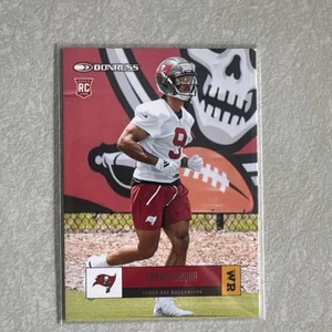 2025 Panini Donruss Emeka Egbuka Retro RC #RO5-EKU Tampa Bay Buccaneers - Picture 1 of 2