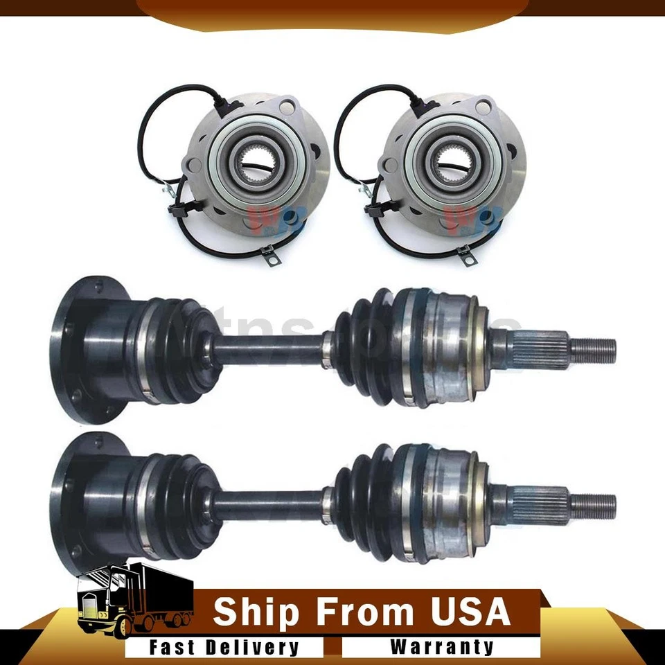 ADEQUADO PARA 1995-1996 CHEVROLET ASTRO AWD 4X CV EIXO E KIT DE ROLAMENTO DE RODA TRAKMOTIVE WJB - Imagem 1 de 4