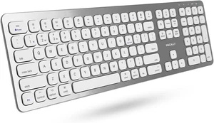 New Macally Aluminum - Wireless Slim USB Keyboard with Number Keypad (For Mac) - Picture 1 of 4