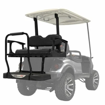 MadJax Genesis 300 Rear Flip Seat Kit |Black Cushions|Yamaha Drive/G29 Golf Cart - Image 1 of 4