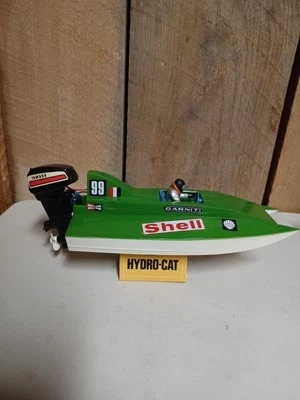 MITSUWA Model Boat 423 Hydro Cat LY-3 Japan Rare Vintage Yamaha Outboard Motor - Image 1 of 4