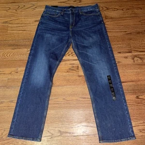 Banana Republic Jeans Men's Straight Stretch 36x32 Blue NWT NEW Casual - Picture 1 of 17