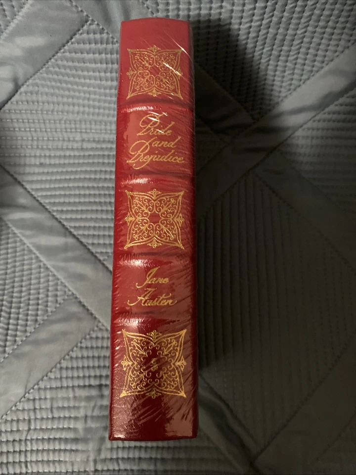 Pride and Prejudice Jane Austen Ribbon Gilded Hardcover Leather Foto 1 de 3