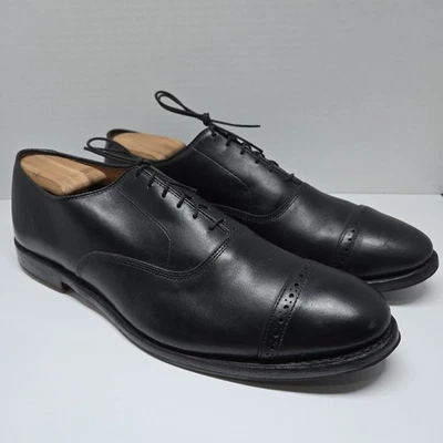 Zapatos de Vestir Brooks Brothers 1893 Oxford Cuero Negro Goodyear Welted Talla 13D Foto 1 de 4