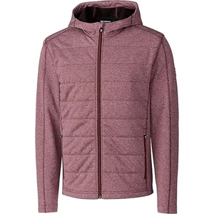 New Men's Cutter & Buck Altitude Quilted Jacket Bordeaux- Choose Size - Picture 1 of 1