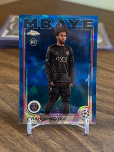 Ibrahim Mbaye 2024-25 Topps Chrome UCC Sapphire #15 Image Variation Rookie RC - Picture 1 of 2