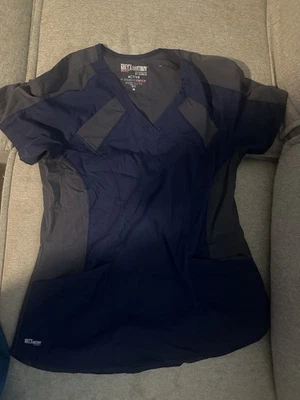 Blusa Médica Estampada para Mujer Grey's Anatomy Mediana Princesa Cuello en V Foto 1 de 2