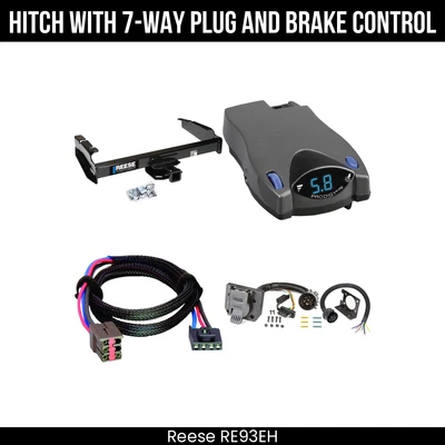 Hitch Tow PKG+ Brake Control For 87-96 Ford F-150 F-250 F-350 1997 Heavy Duty - Image 1 of 4