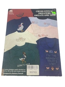 Banar Designs Cross Stitch Sweaters, Sweats Tees 7 Country Designs  1987 - Picture 1 of 2