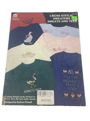Banar Designs Cross Stitch Sweaters, Sweats Tees 7 Country Designs  1987 - Image 1 of 2