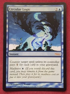 Magic The Gathering FRIDAY NIGHT MAGIC PROMOS FNM FOIL CIRCULAR LOGIC card MTG - Image 1 of 2
