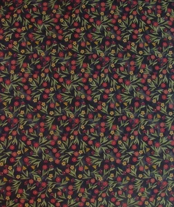 1.2 yd BEAR PAWS Floral Cheryl Hayes Prairie Grove Peddler Benartex Quilt Fabric - Picture 1 of 3