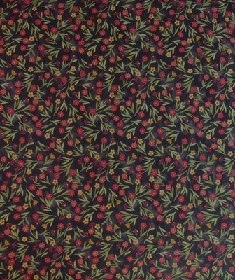 1.2 yd BEAR PAWS Floral Cheryl Hayes Prairie Grove Peddler Benartex Quilt Fabric - Image 1 of 3