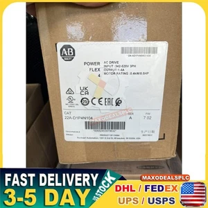 Allen-Bradley 22A-D1P4N104 PowerFlex4 AC Drive AB 22AD1P4N104 New Sealed US - Picture 1 of 4