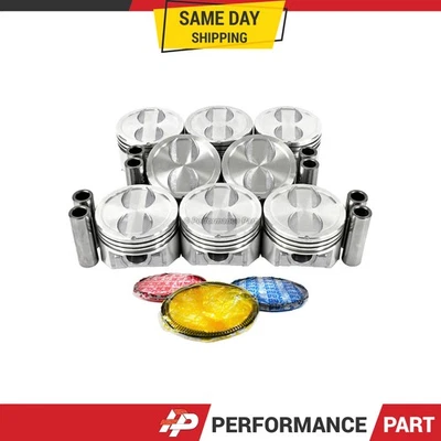 Pistones con anillos para Chevrolet 96-02 4,3 L-5,0 L V8 OHV Foto 1 de 3