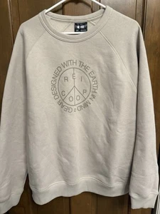 REI new with tags Trail Supplies Crew Sweatshirt unisex L beige - Picture 1 of 9