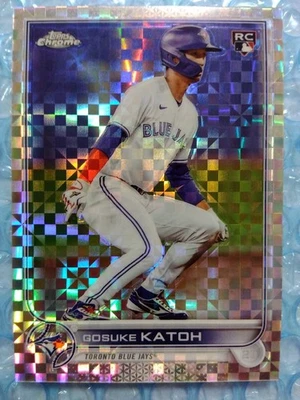 2022 Topps Chrome Update X-Fractor Gosuke Kato Rookie Card #99 Serial Limited - Image 1 of 3