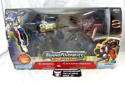 Transformers 2003 Prowl with Longarm & Starscream with Zapmaster 2 Pack MISB - Image 1 of 3