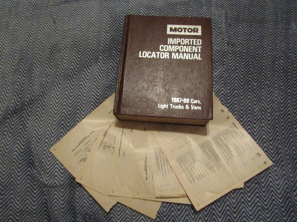 1987 1988 BMW 3 5 7 L6 L7 M6 SERIES COMPONENT LOCATOR MANUAL - Image 1 of 1