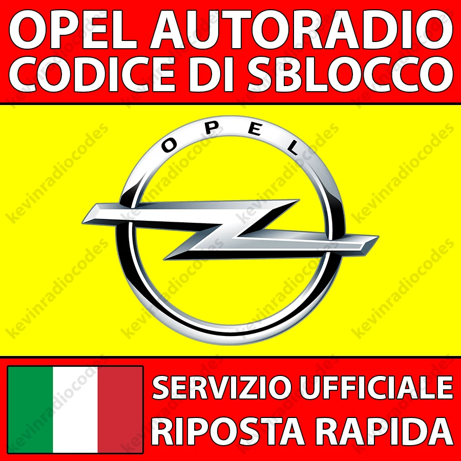 ✅OPEL RADIO CODICE DI SBLOCCO TOUCH & CONNECT ASTRA CORSA MERIVA ZAFIRA✅ - Immagine 1 di 3