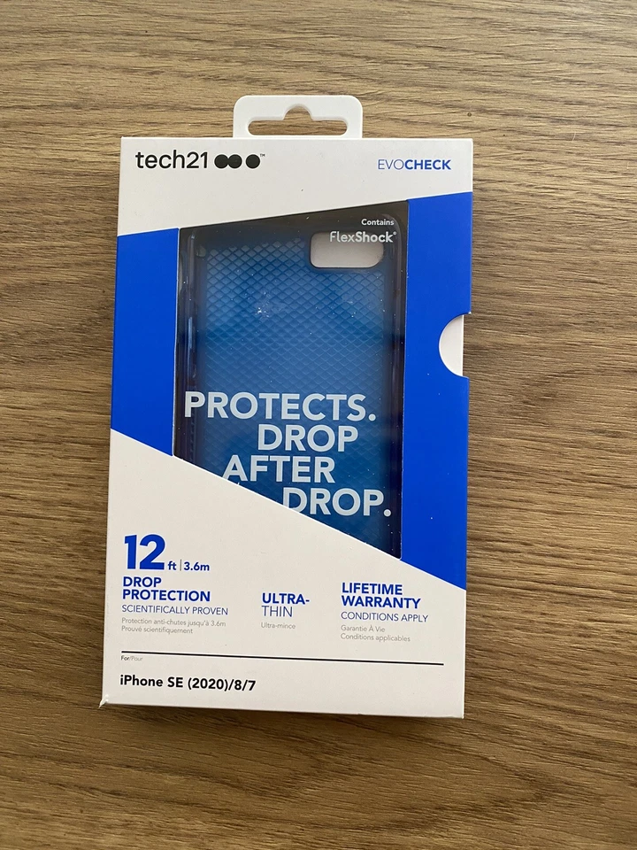 Tech21 Apple iPhone SE (2nd gen)/8/7/6s/6 Evocheck 2 - Blue New - Image 1 of 2