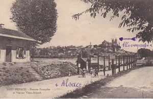 CPA NEU BRISACH FRANZÖSISCHER ZOLL UND BLICK AUF ALTES BRISACH - Bild 1 von 1