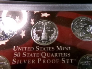 2000 S SILVER PROOF MARYLAND STATE QUARTER 90% SILVER FREE SHIP - Picture 1 of 1