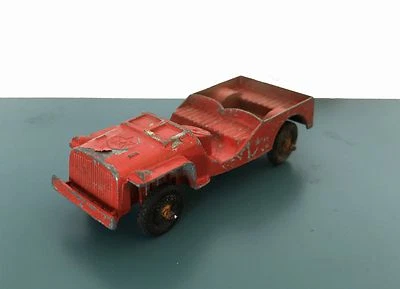 TOOTSIETOY - Coche de juguete de metal fundido a presión Jeep rojo militar de 4" Foto 1 de 3