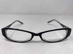 Timex Eyewear T190 BK 50-16-132 Black Plastic Full Rim Eyeglasses Frame AN61 - Picture 1 of 5