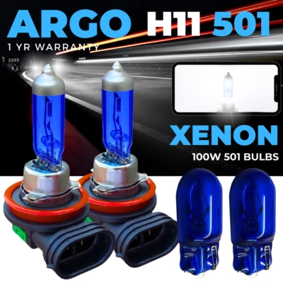 Fits Toyota Prius Headlight Bulbs 100w Xenon White 1.8 Hybrid 2009-15 Low Beam - Image 1 of 4