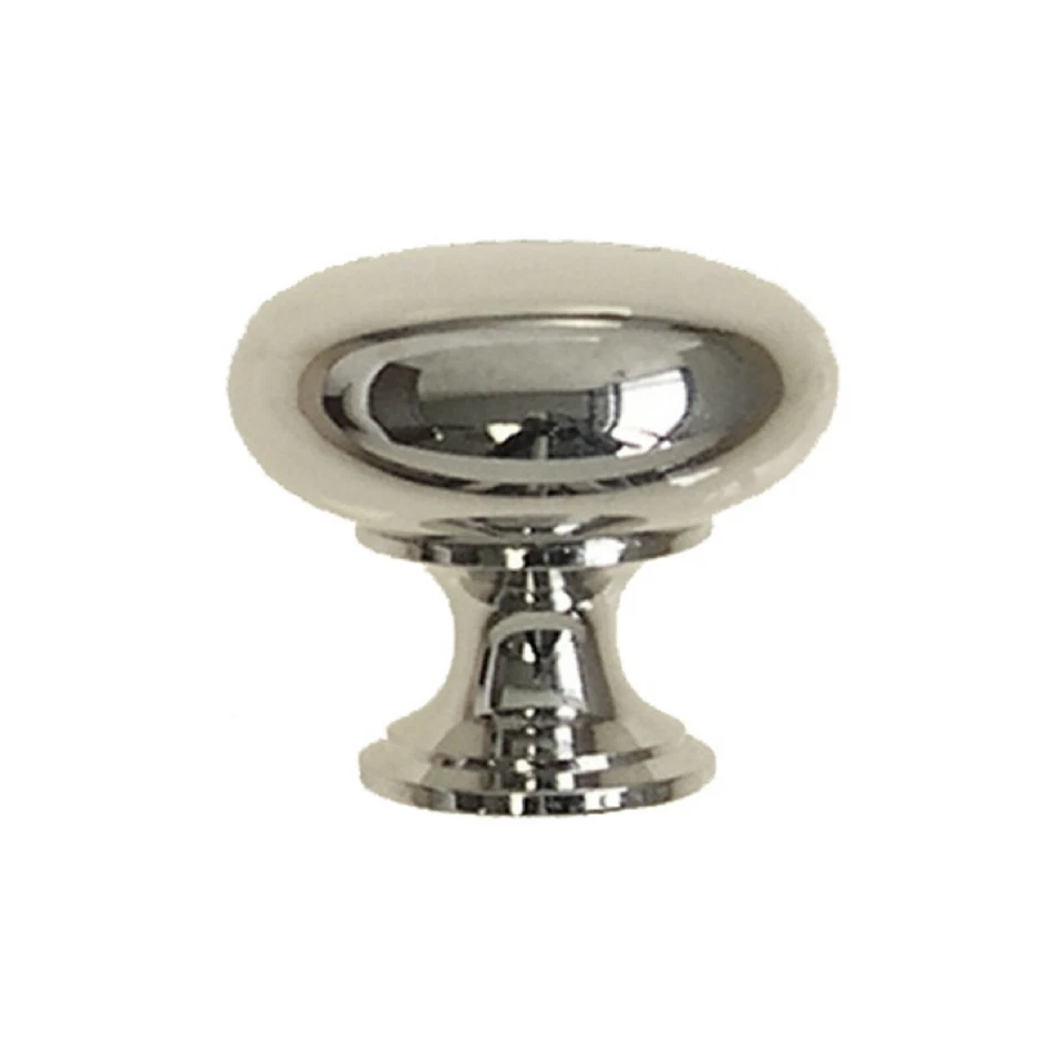 Polished Nickel Cast Brass knob - 1 1/4" Polished Nickel Knob - Cabinet Knob - Image 1 of 1