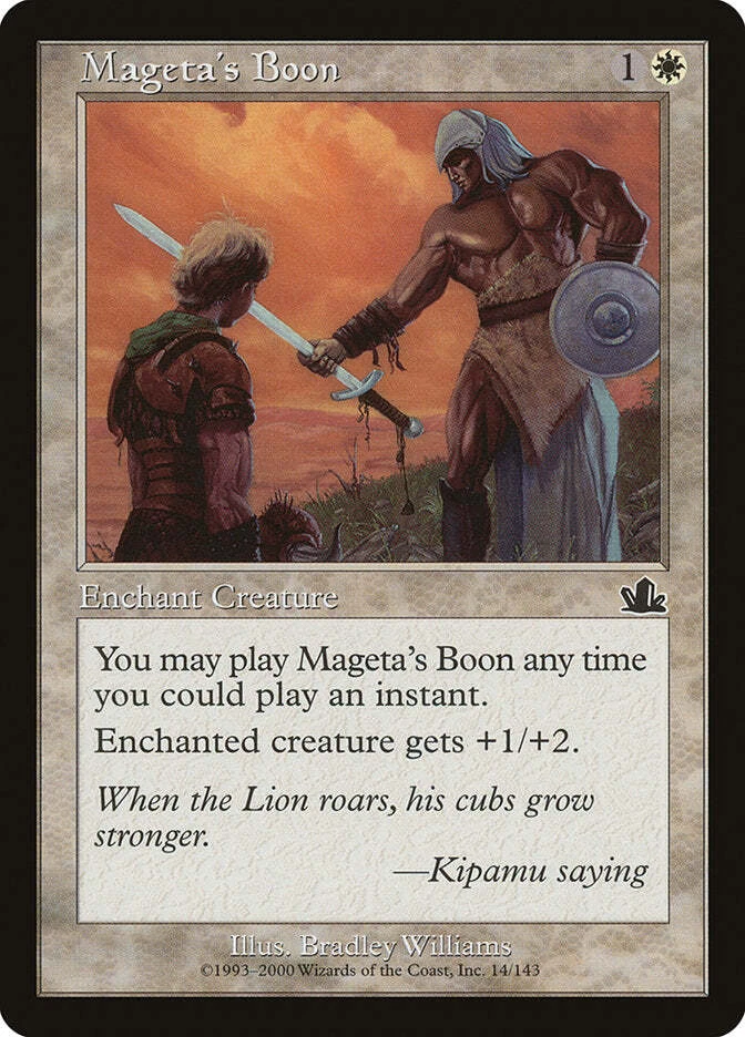Mageta's Boon [Prophecy] Magic MTG - Image 1 of 1