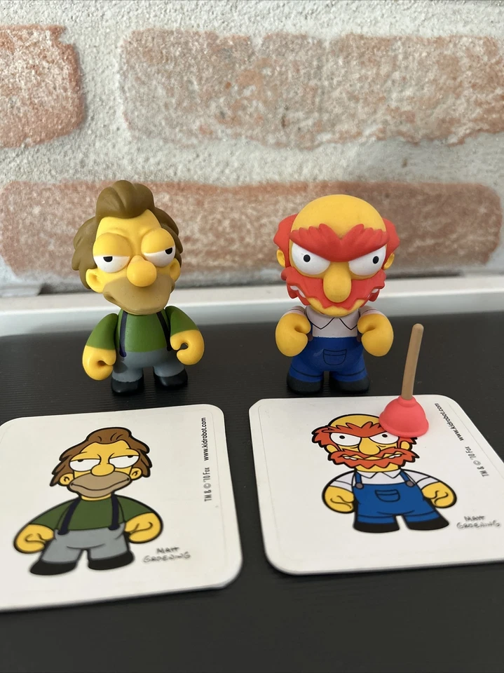 Kidrobot THE SIMPSONS FIGURES 3" VINYL ART FIGURE coppia - Immagine 1 di 4