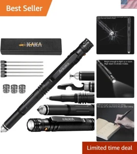 6-in-1 Tactical Pen - Selbstverteidigungswerkzeug, Taschenlampe, Kugelschreiber, Multitool mit - Bild 1 von 8