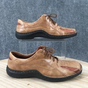 Josef Seibel Shoes Womens 39 Casual Oxford Brown Leather Lace Up Low Top - Picture 1 of 16