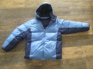 Lands' End Girls L 14-16 Reversible Jacket Ski Outerwear Down Puffer Hood - Picture 1 of 5