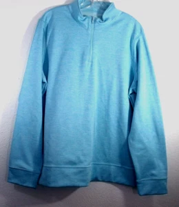Augusta Sportswear Damen Aqua Shadow Tonal Heather 1/4 Zip Pullover Größe 2XL - Bild 1 von 10