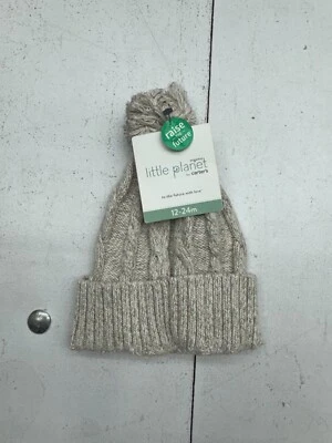 Gorro Little Planet By Carters tejido avena pompón bebés talla 12-24 meses Foto 1 de 4