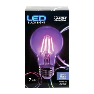 Feit Electric A19/BLB/LED 7 Watt Non-Dimmable Filament Glass A19 LED Light Bulb, - Image 1 of 2