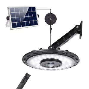 1200LM LED UFO Solarleuchte Außen Lampe Fluter Strahler Mit PIR Bewegungsmelder - Bild 1 von 11