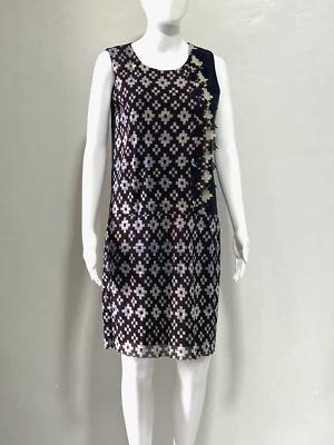 VESTIDO VIVIENNE TAM ESTAMPADO GEOMÉTRICO NYLON/MALLA SIN MANGAS MULTICOLOR TALLA M Foto 1 de 4