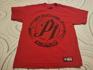 Free Shipping WWE The Untouchable One AJ Styles t-shirt - SIZE Youth L - Picture 1 of 8