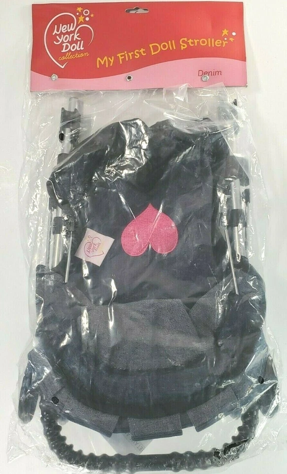 My First Doll Stroller Denim for Baby Doll 9318D