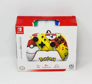 Nintendo Switch Enhanced Wired Controller Pokemon Pikachu Pop Art by PowerA New - Picture 1 of 3