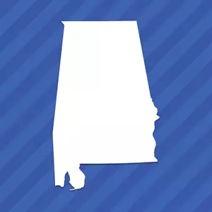 Alabama AL State Outline Vinyl Aufkleber Aufkleber - Bild 1 von 2