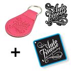 Auto Finesse leather Key Ring -Hot Pink- Air Freshener